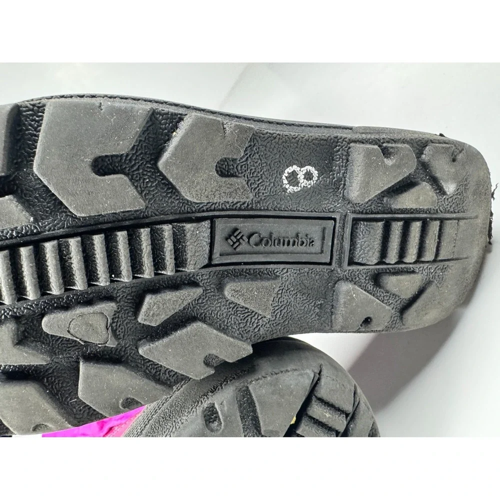 Columbia‎ Powderbug Forty BY1324-665 Girls 1 Pink Mid Calf Waterproof Snow Boots